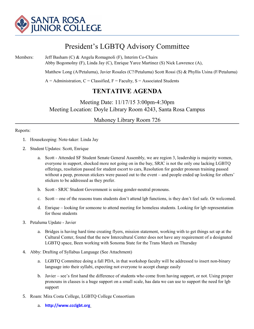 President S LGBTQ Advisory Committee s2