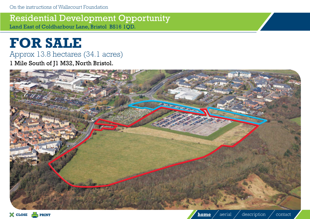 For Sale Approx 13.8 Hectares (34.1 Acres) 1 Mile South of J1 M32, North Bristol