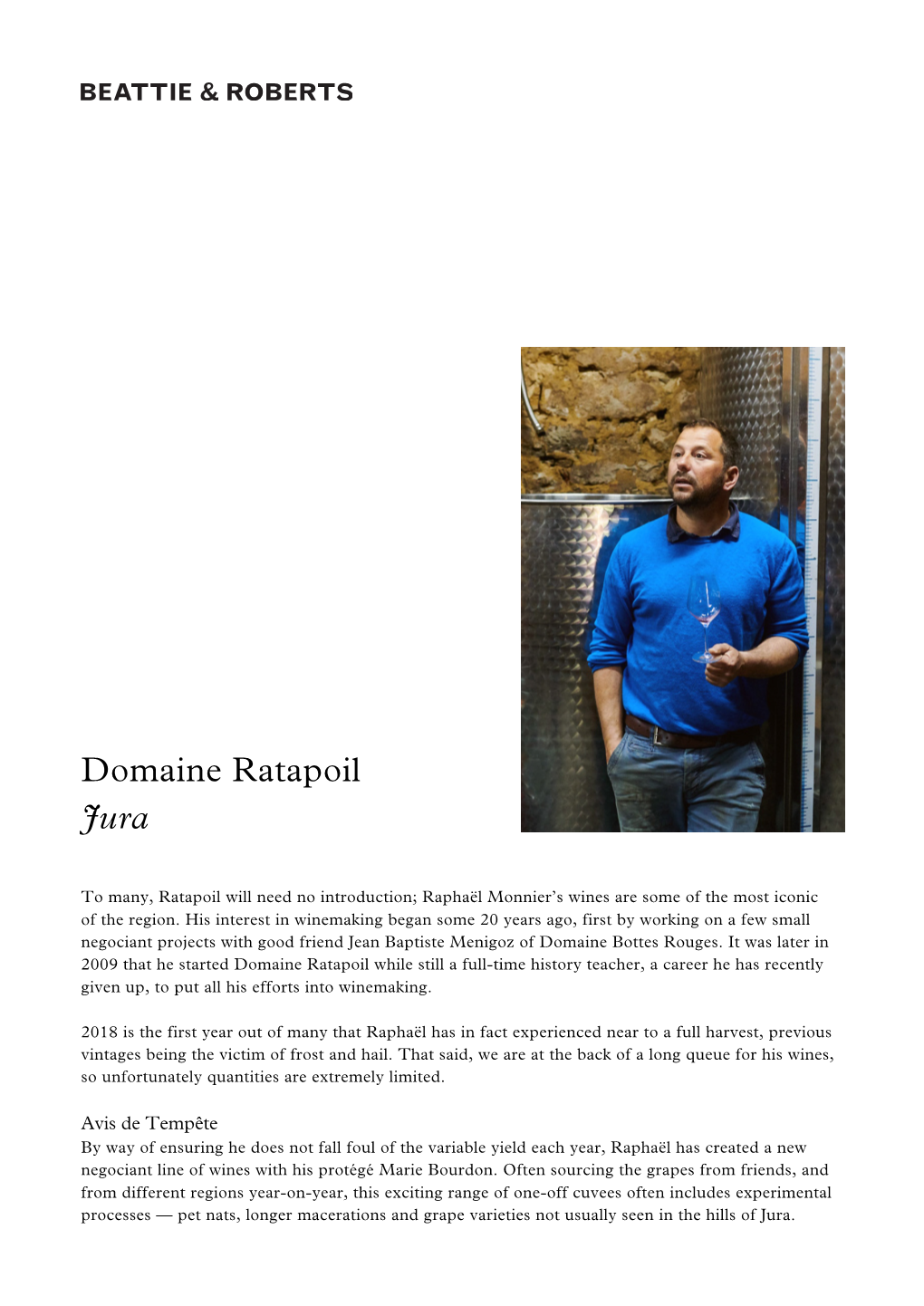 Domaine Ratapoil Jura