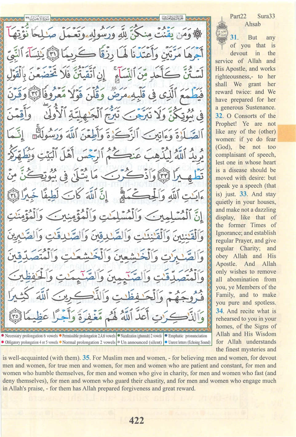 Part22 Sura33 Ahsab 31. but Any of You That Is Devout in the Service Of