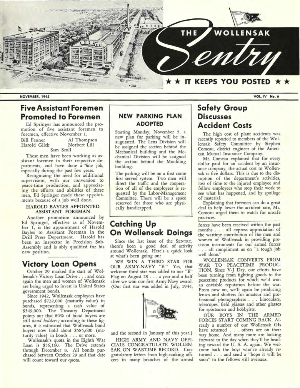 Wollensak Sentry; Nov. 1945