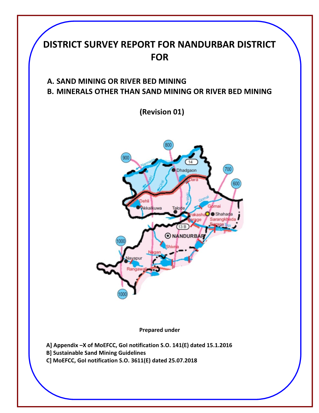 District Survey Report for Nandurbar District For