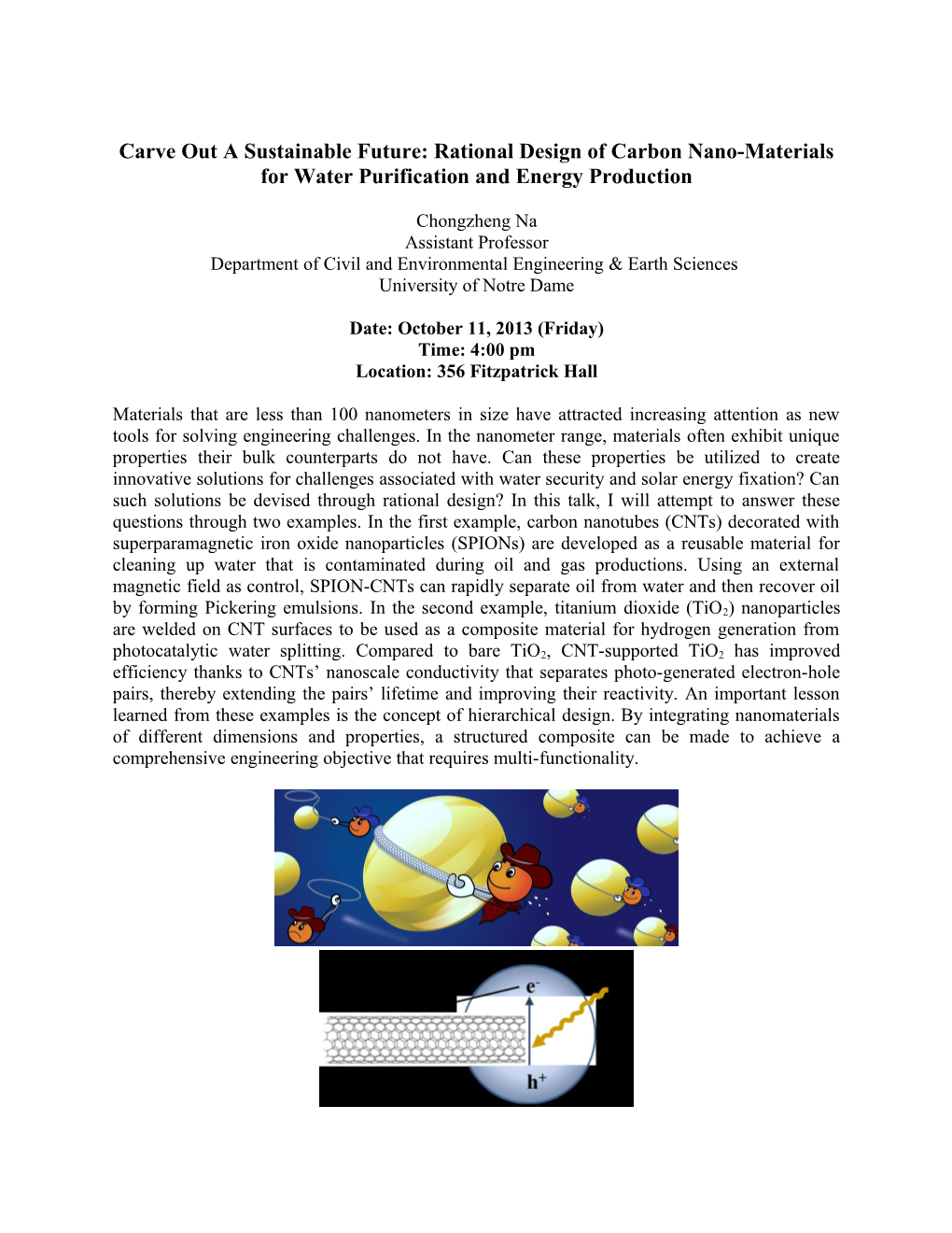 Carve out a Sustainable Future: Rational Design of Carbon Nano-Materials for Water Purification