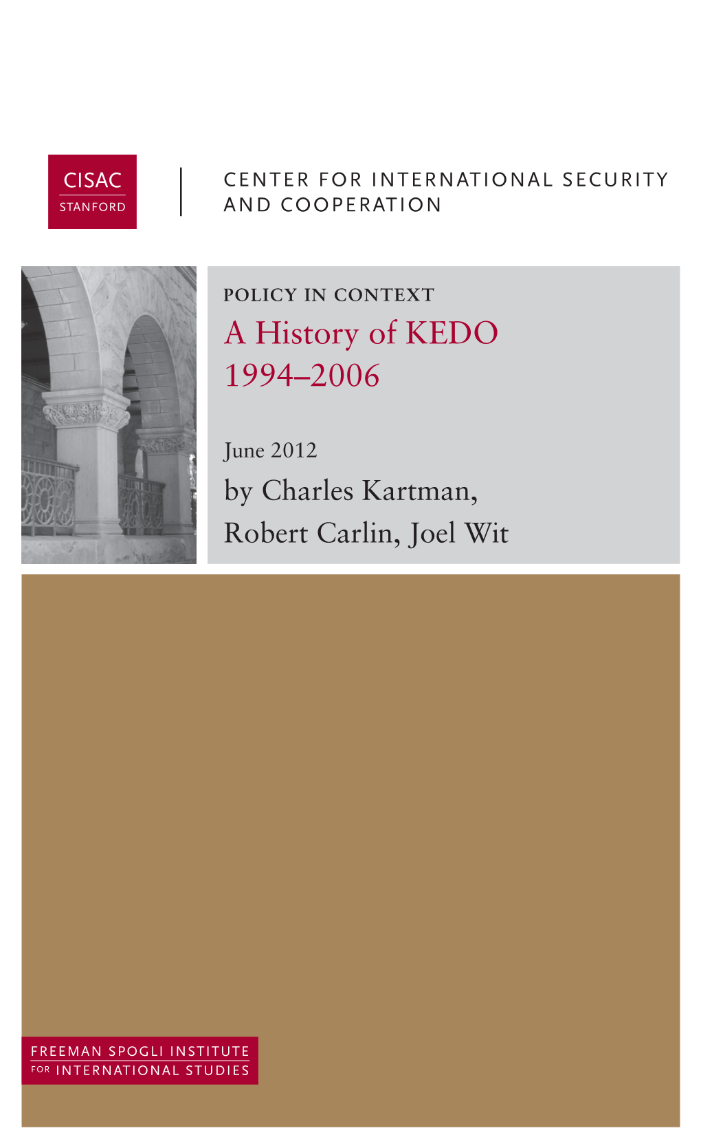 A History of KEDO 1994–2006