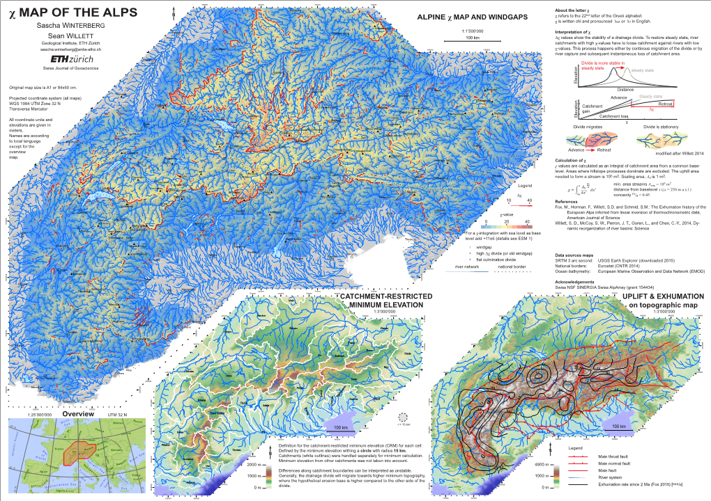 Χ Map of the Alps