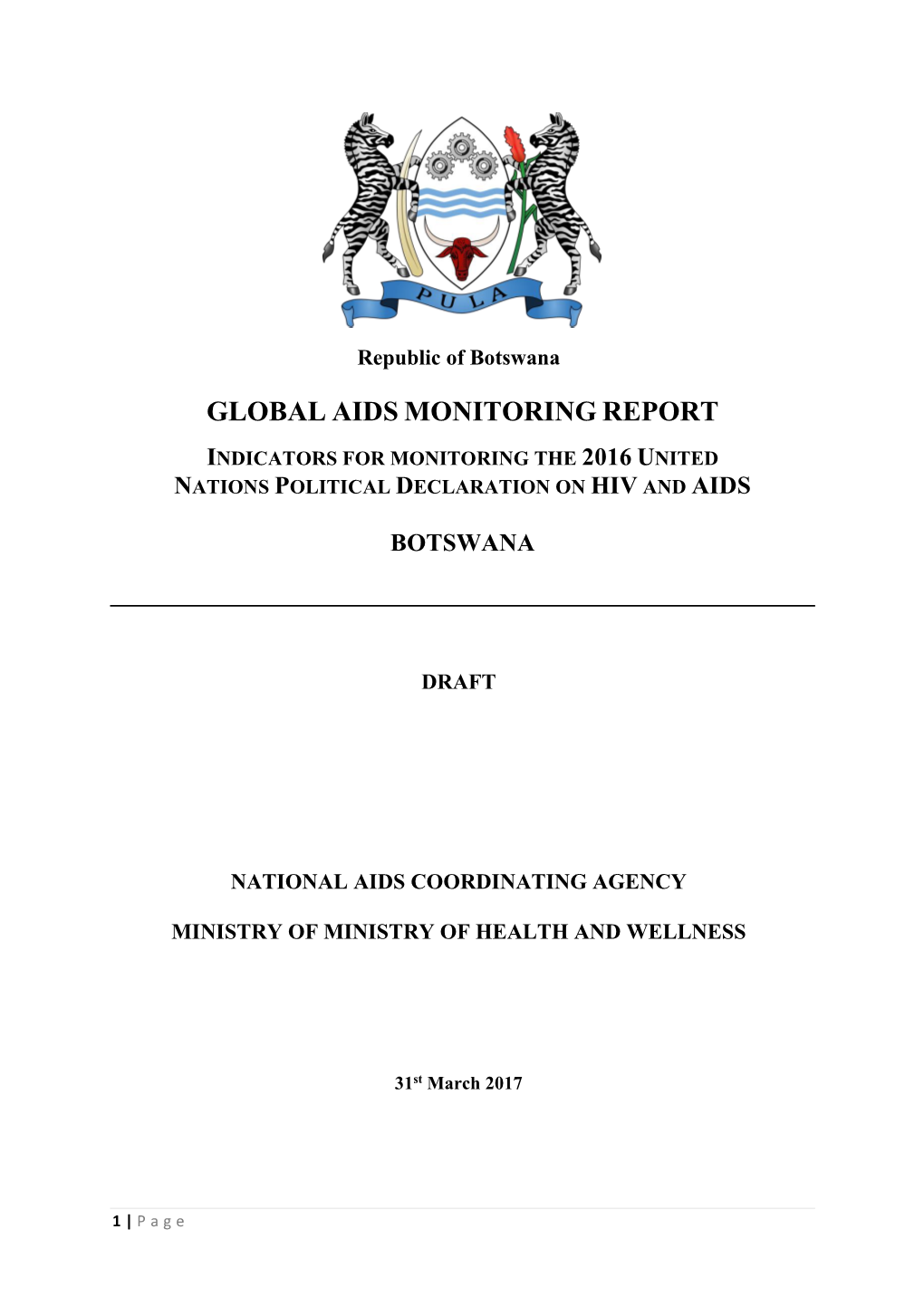 Global Aids Monitoring Report