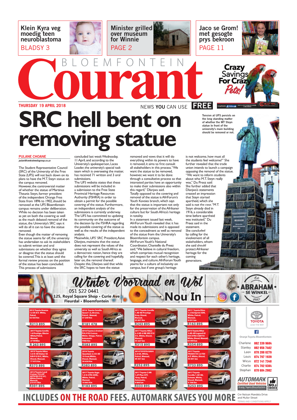 SRC Hell Bent on Removing Statue