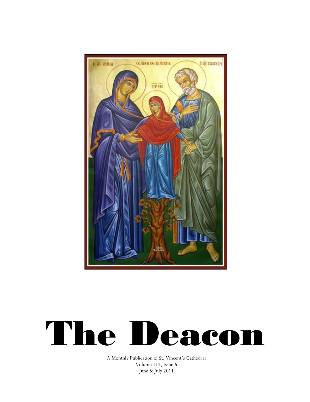 The Deacon a Monthly Publication of St