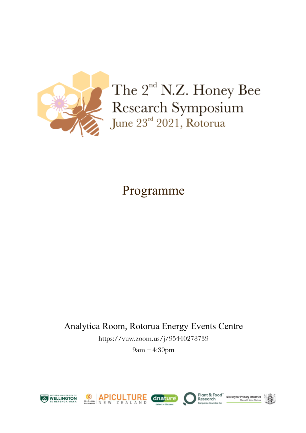 Symposium Programme 2021