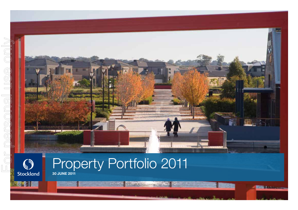 Property Portfolio 2011 for Personal Use Only