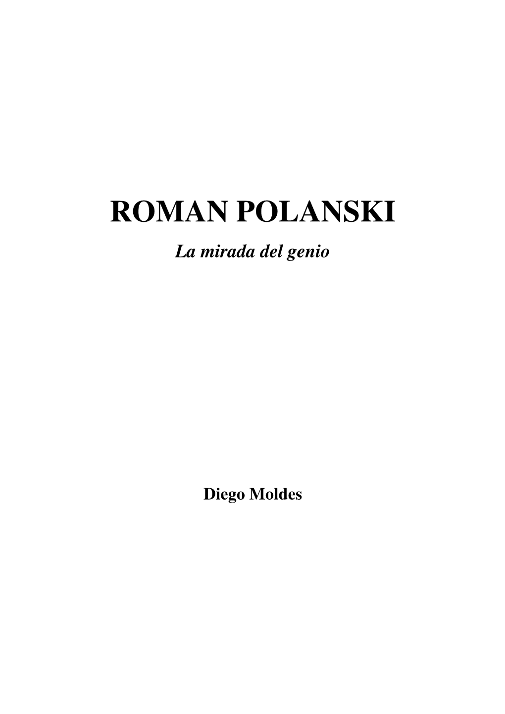 Roman Polanski