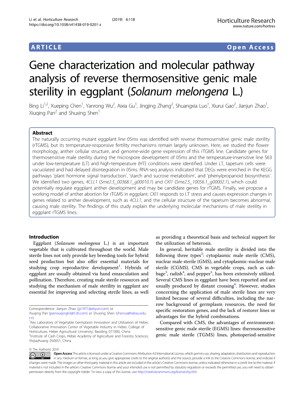 Gene Characterization and Molecular Pathway Analysis Of