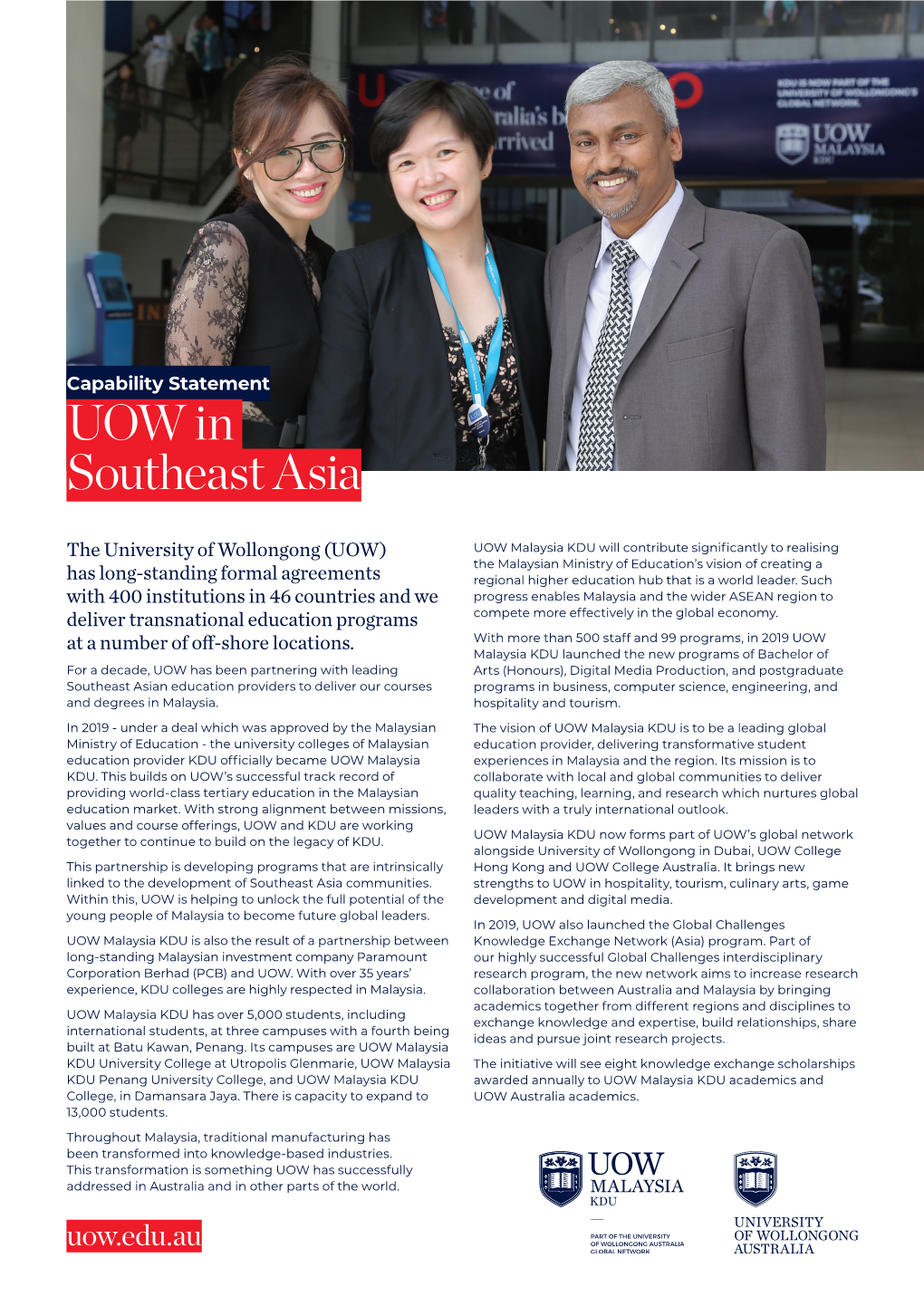 UOW in Southeast Asia