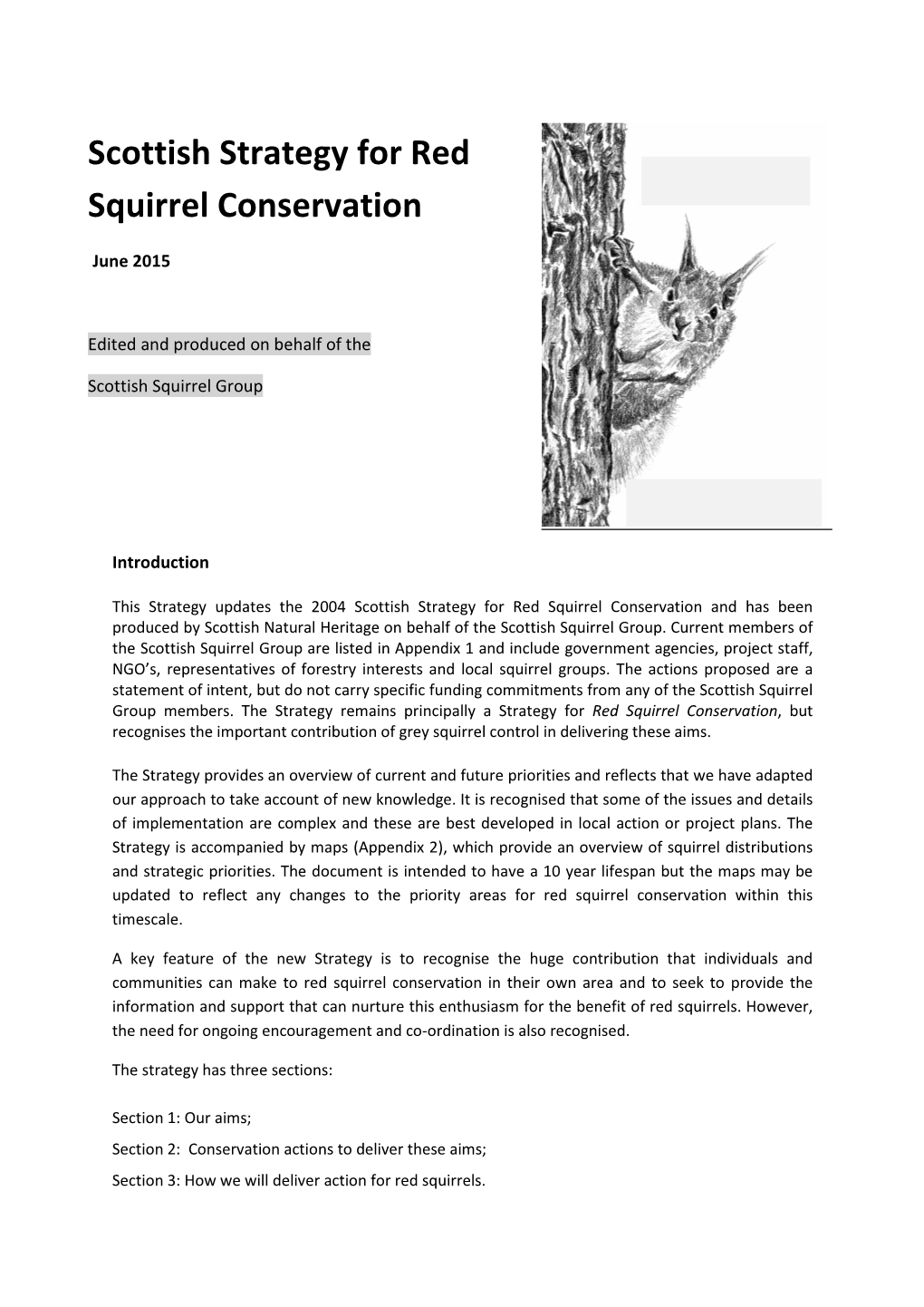 Scottish Strategy for Red Squirrel Conservation