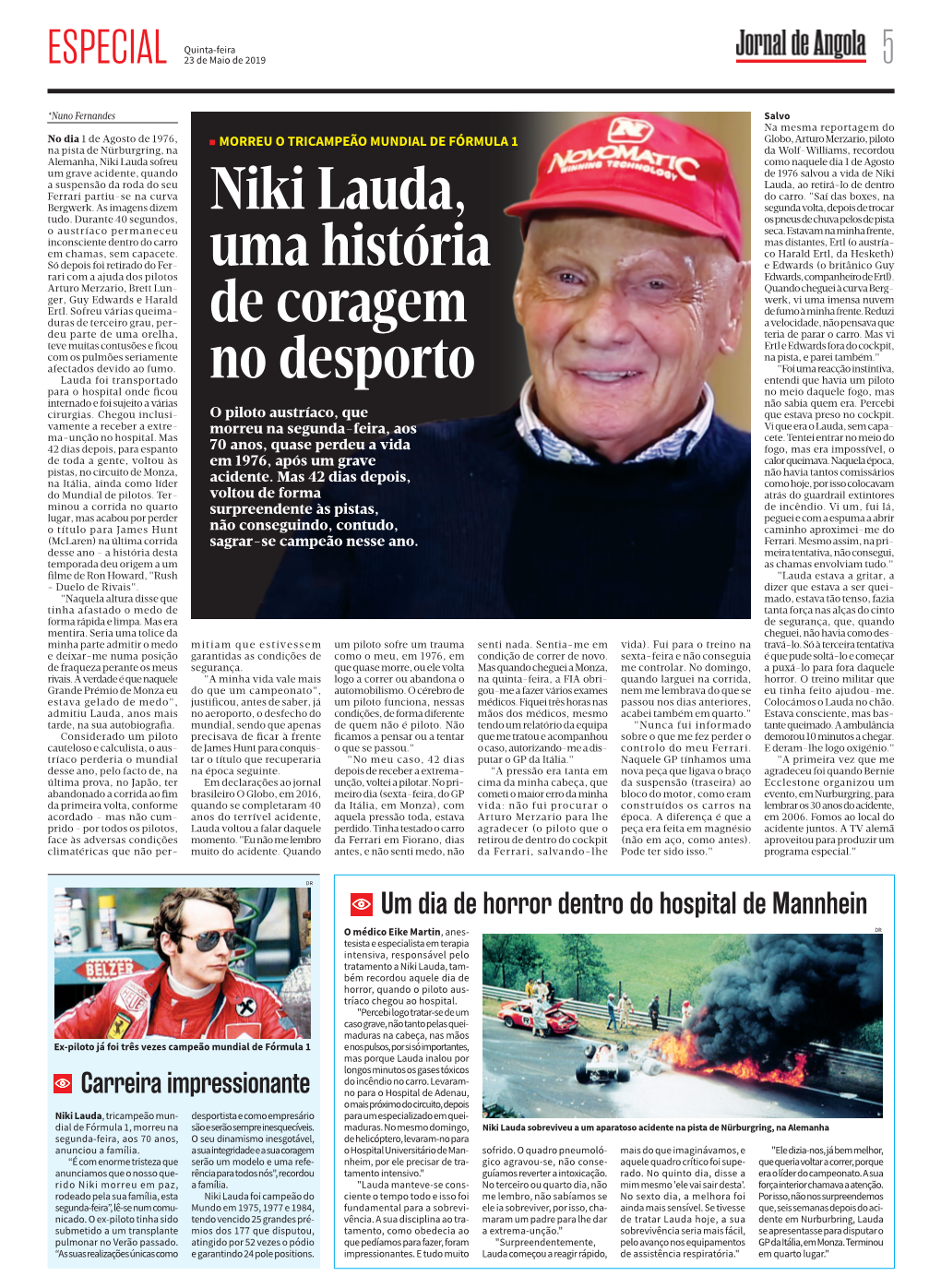 Carreira Impressionante Niki Lauda, Uma História