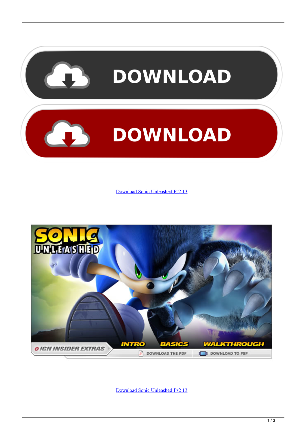 Download Sonic Unleashed Ps2 13
