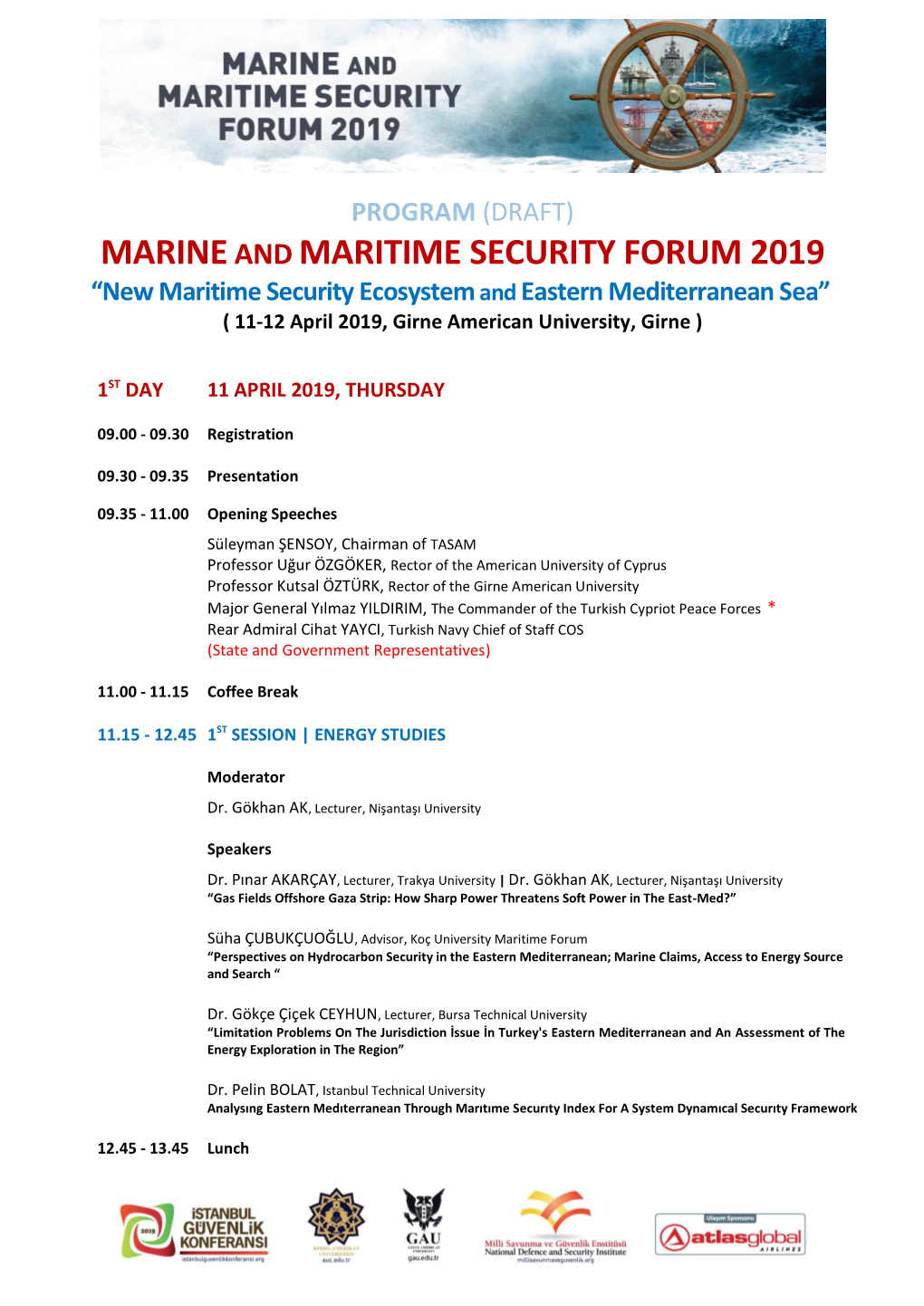Marineand Maritime Security Forum 2019