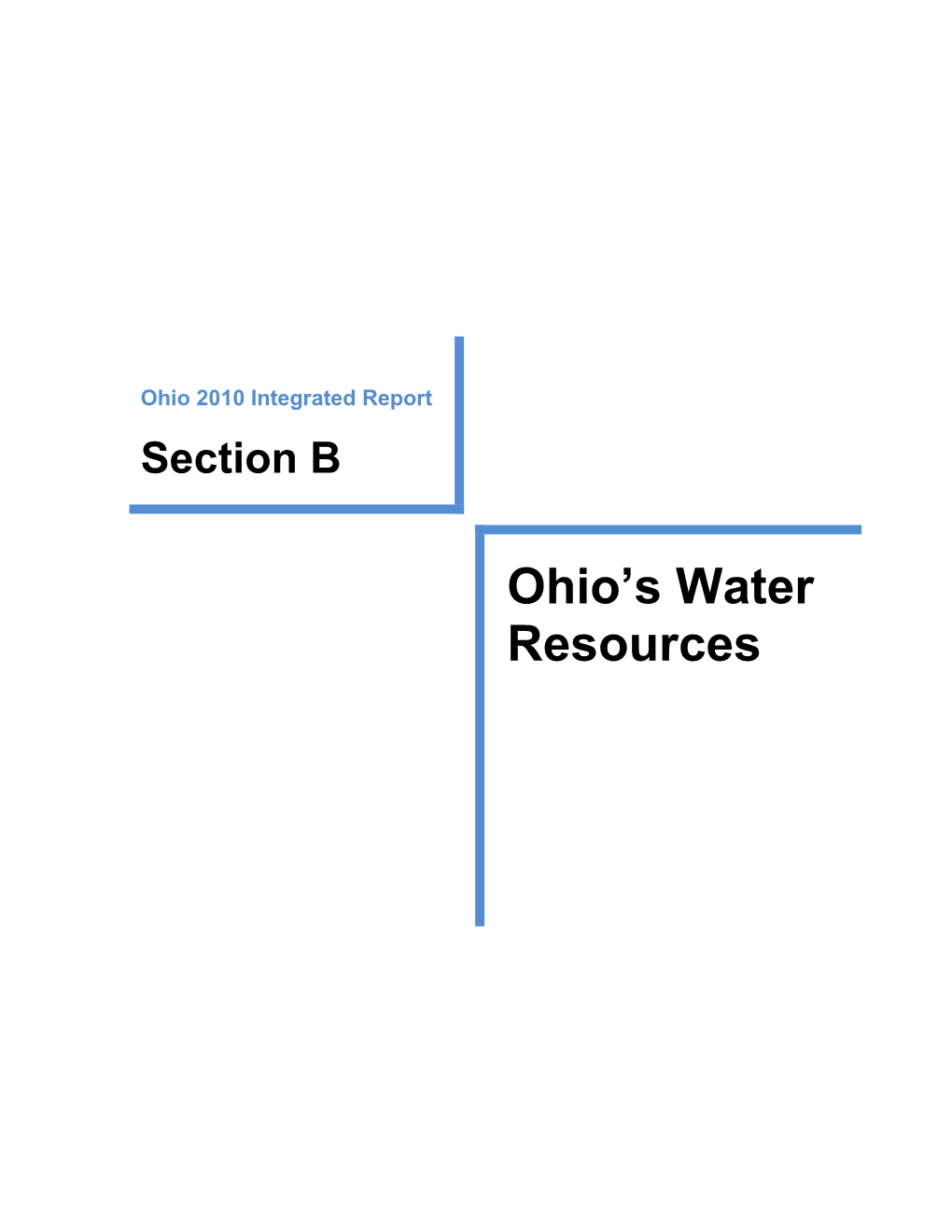 Section B: Ohio's Water Resources