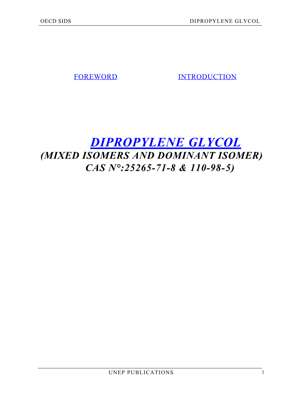 Dipropylene Glycol