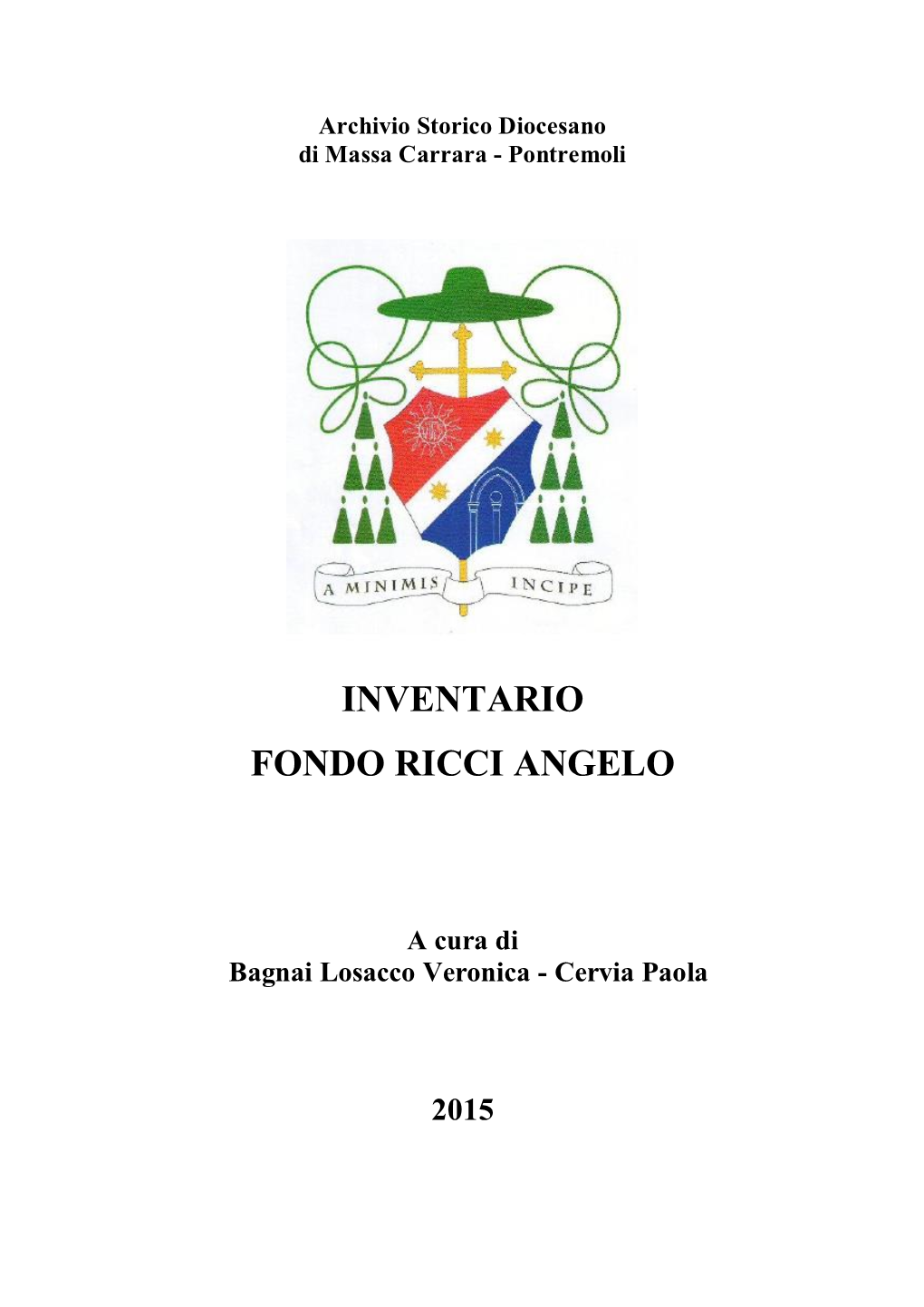 Inventario Fondo Angelo Ricci