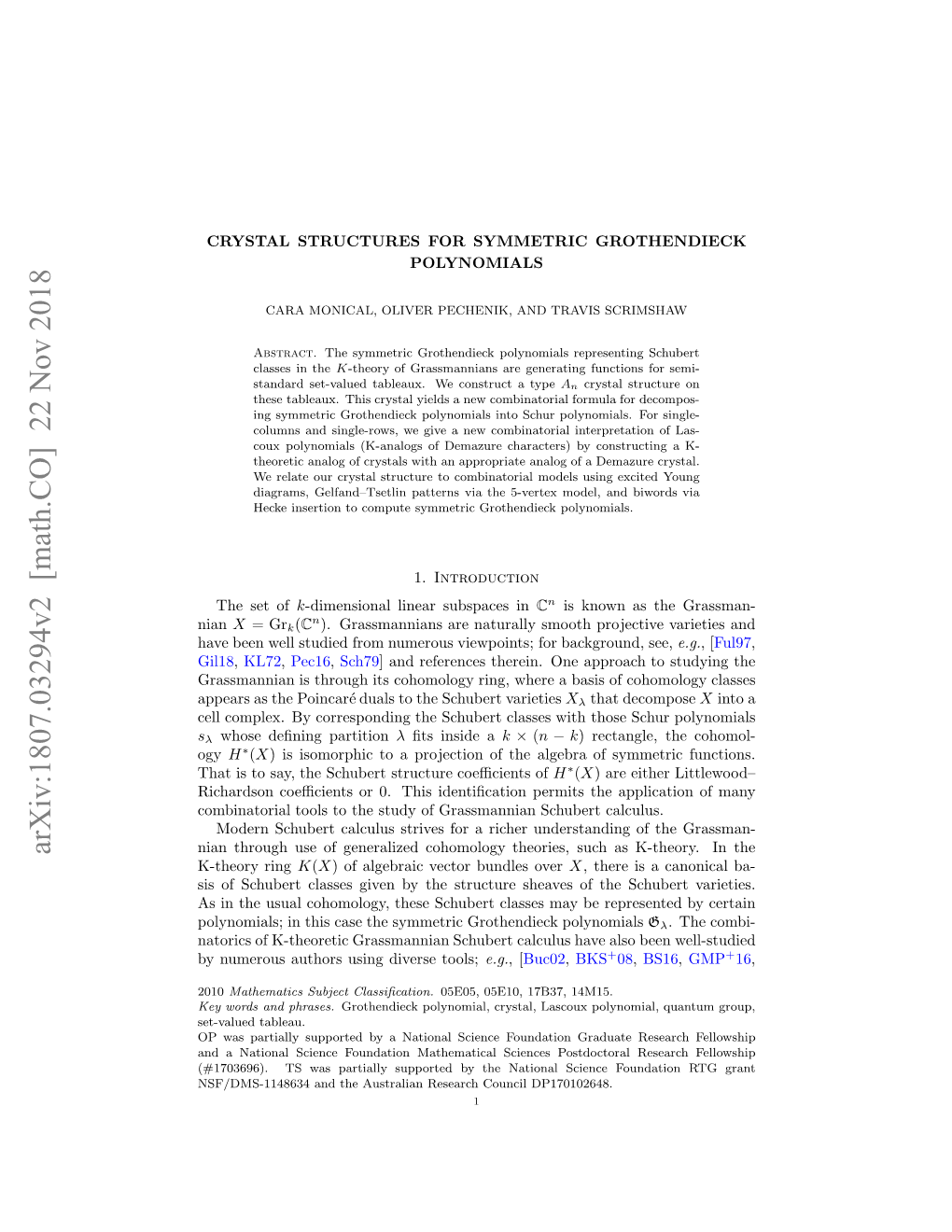 Arxiv:1807.03294V2 [Math.CO]