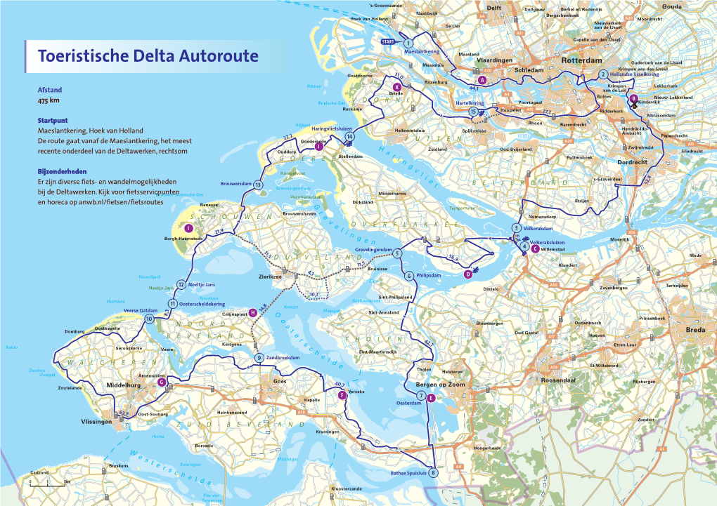 Toeristische Delta Autoroute
