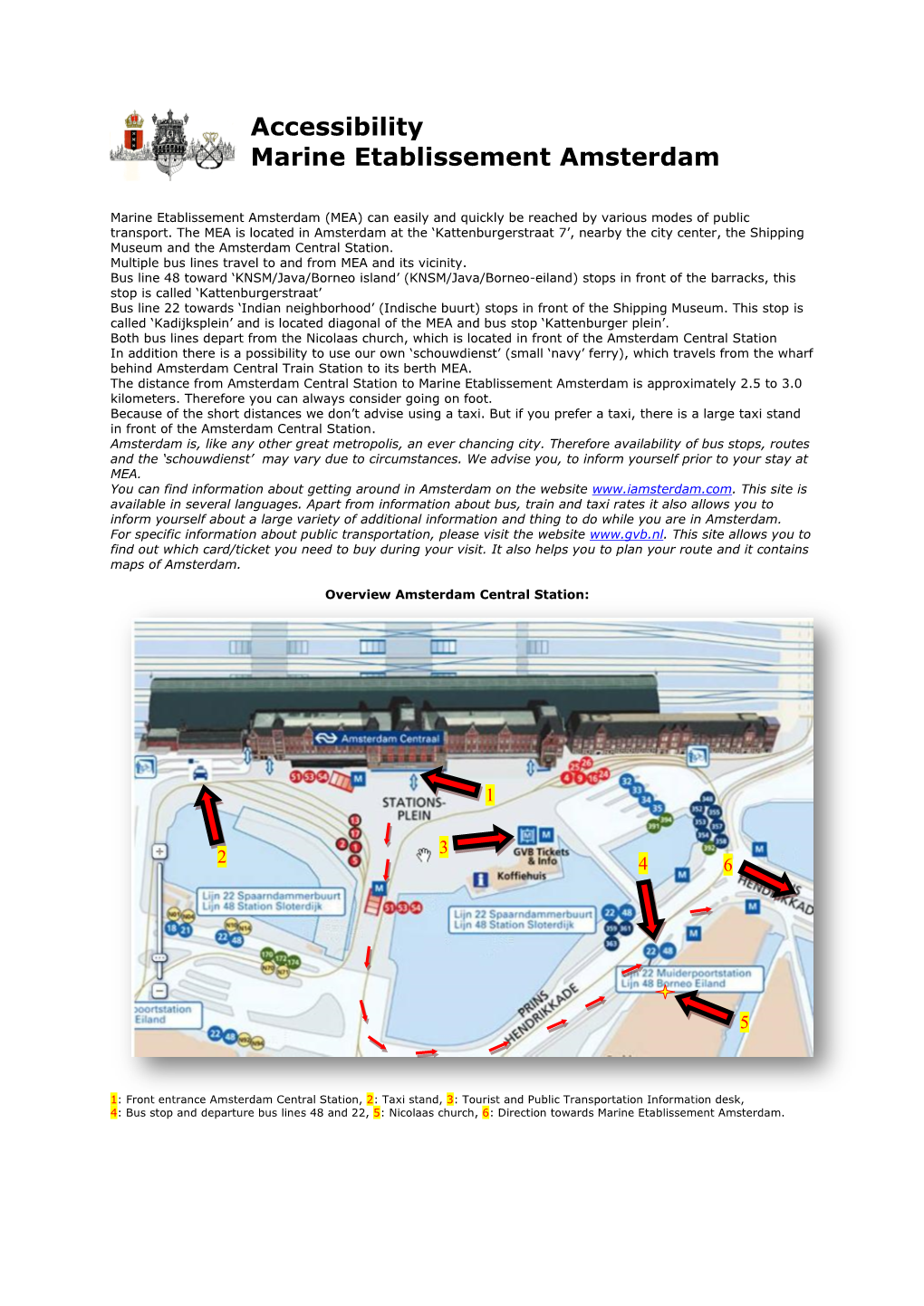 Accessibility Marine Etablissement Amsterdam