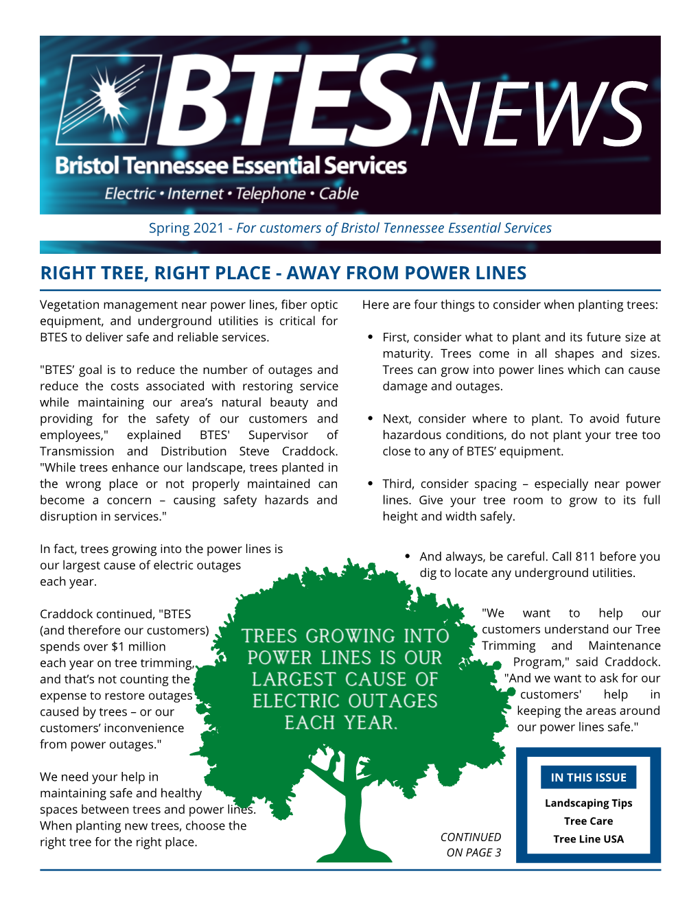 BTES Newsletter Spring 2021