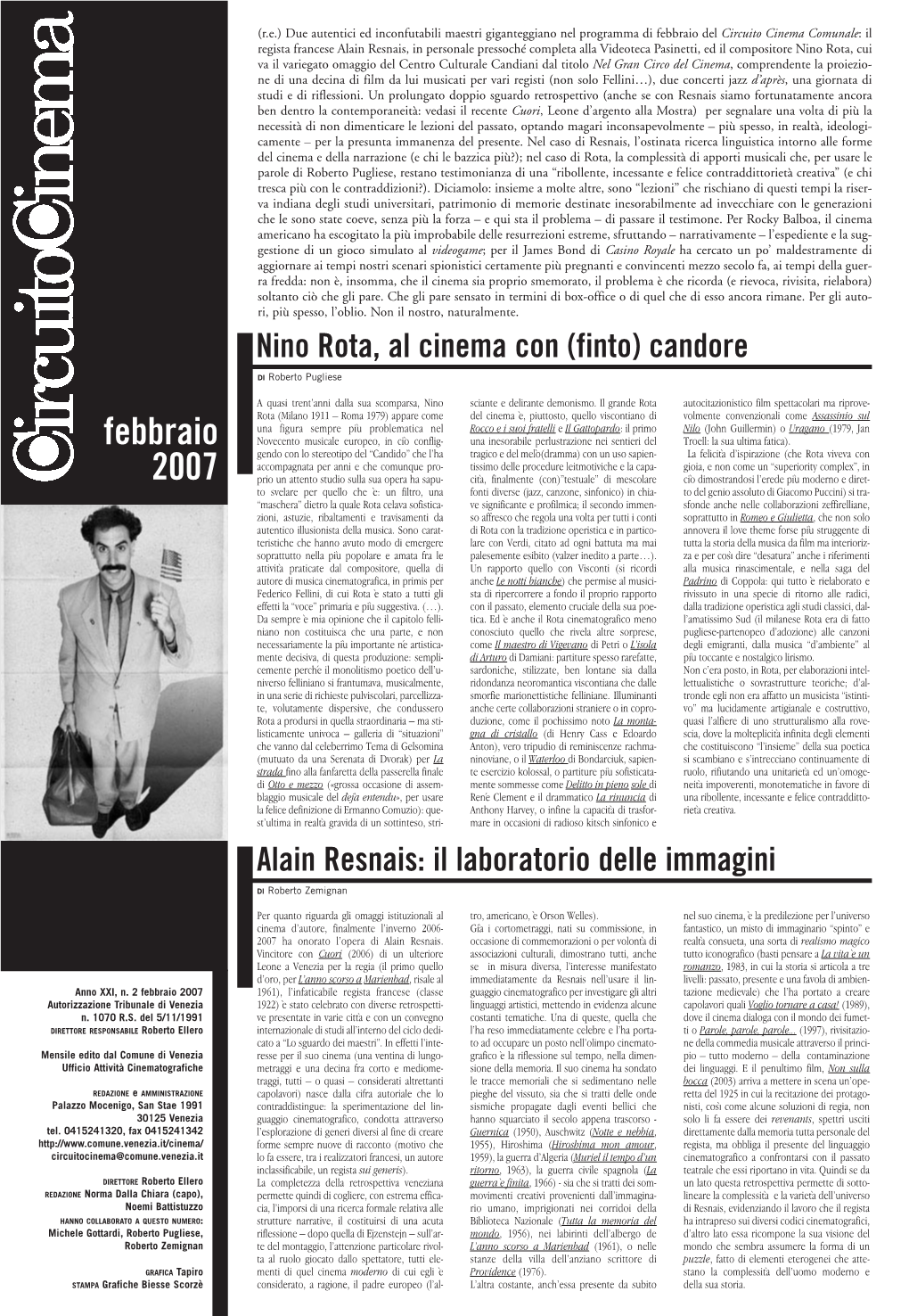 Giornale Febbraio