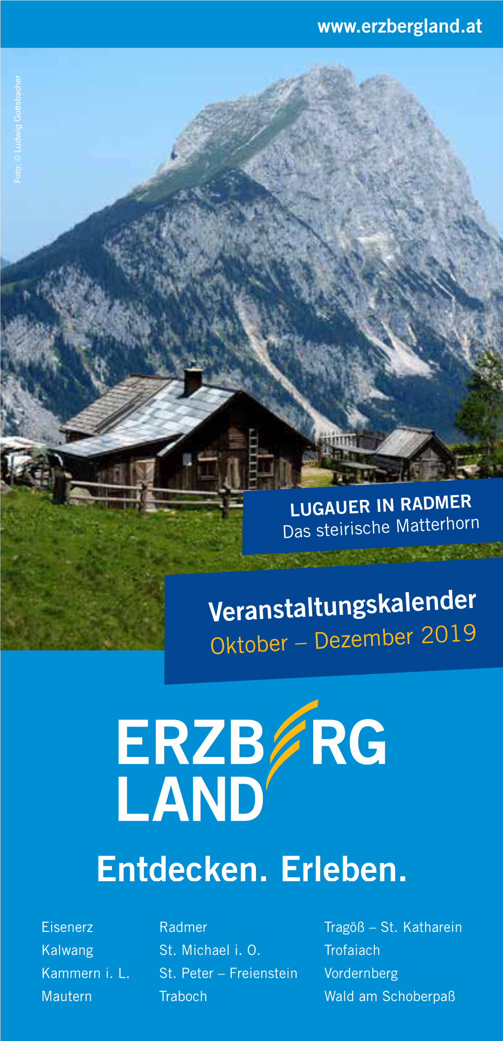 Veranstaltungskalender Oktober – Dezember 2019