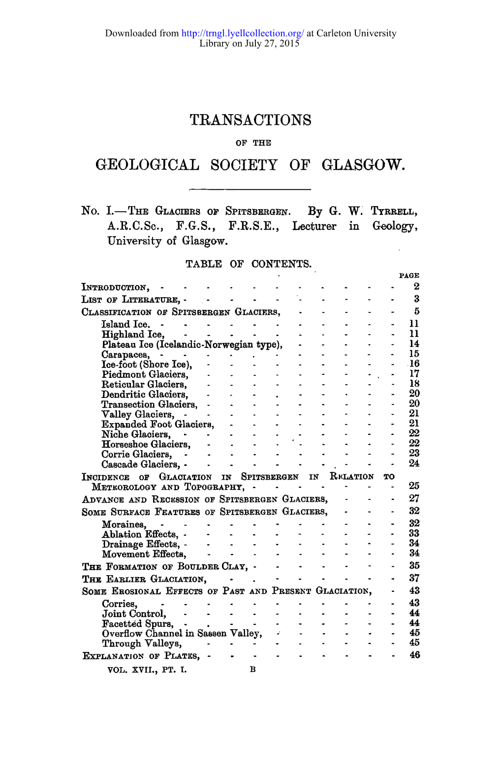 Teansactions Geological Society of Glasgow