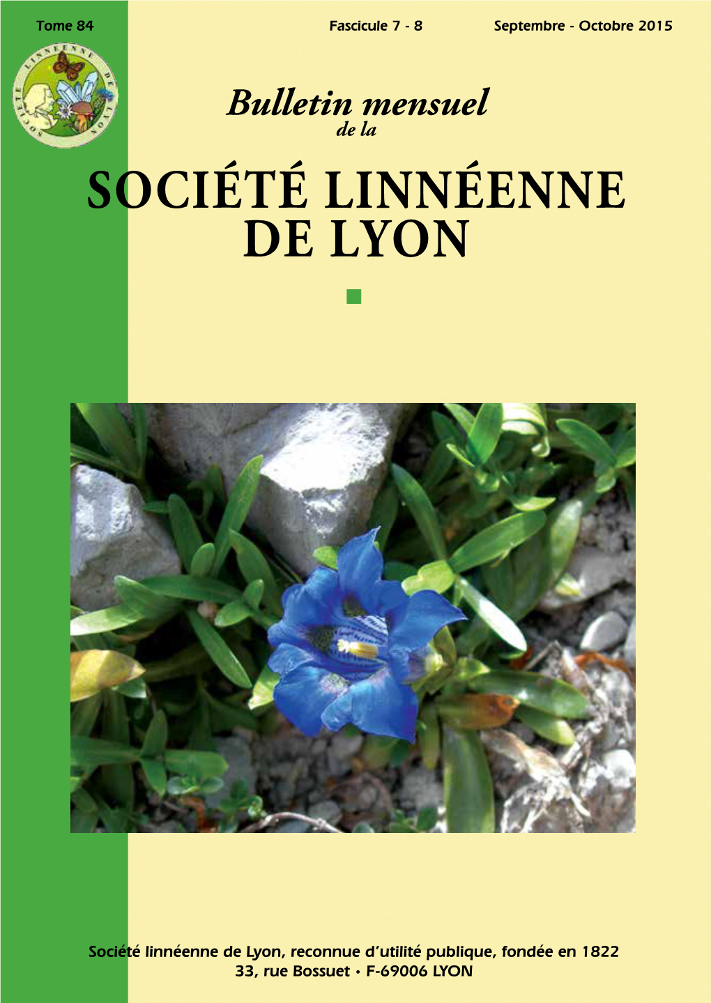 Société Linnéenne De Lyon Éenne N