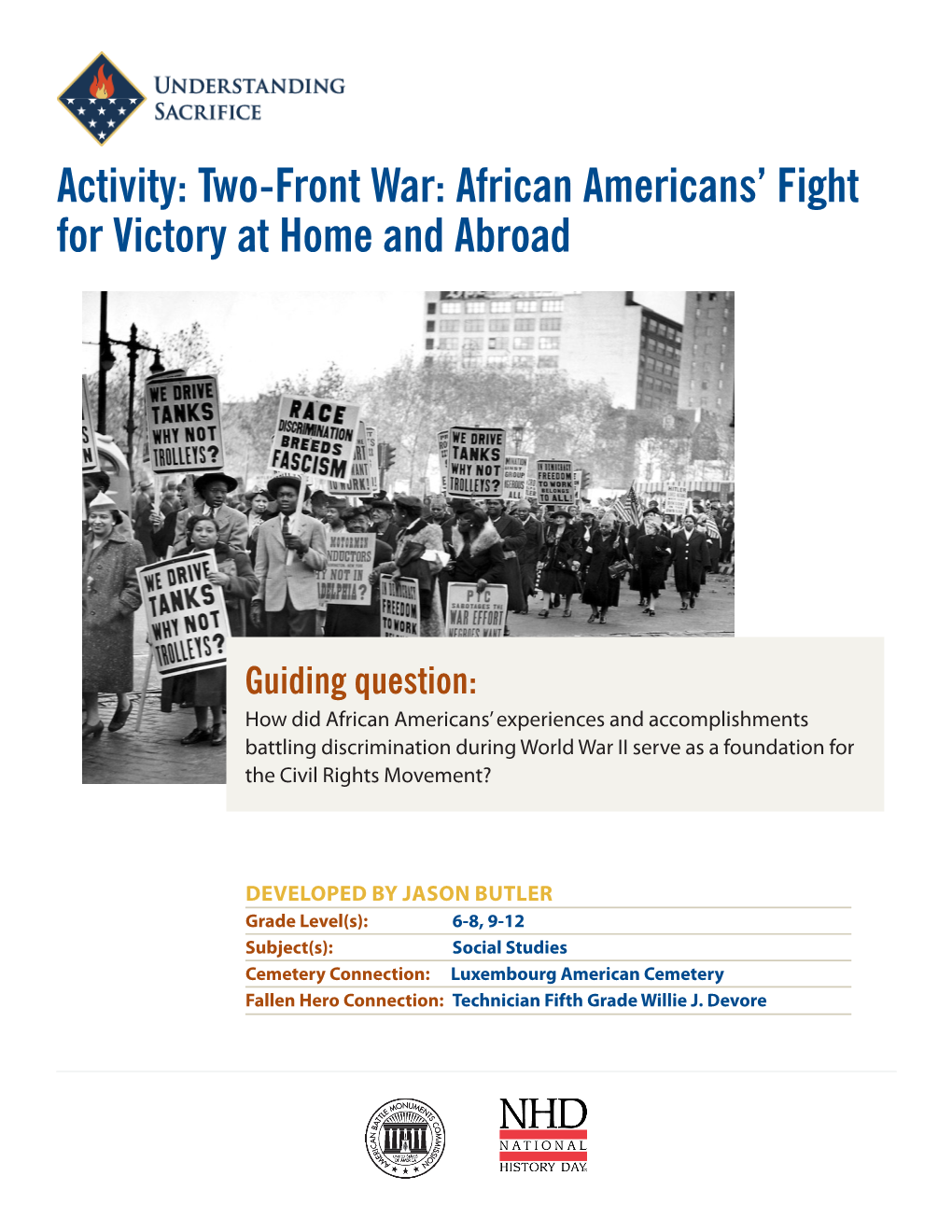 Two-Front War: African Americans' Fight for Victory at Home and Abroad