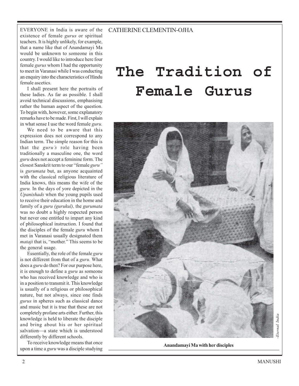 The Tradition of Female Gurus