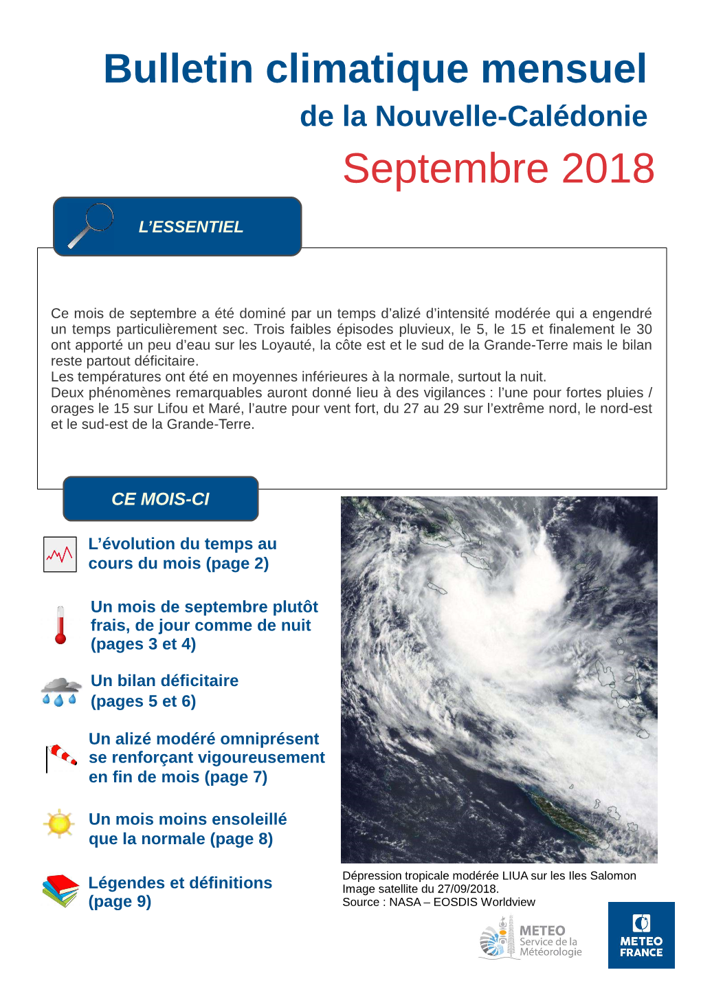 De La Nouvelle-Calédonie Septembre 2018