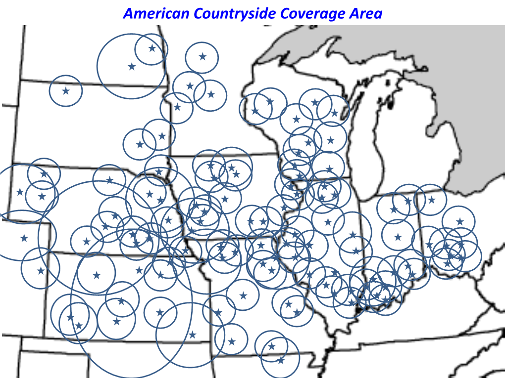 American Countryside Coverage Area