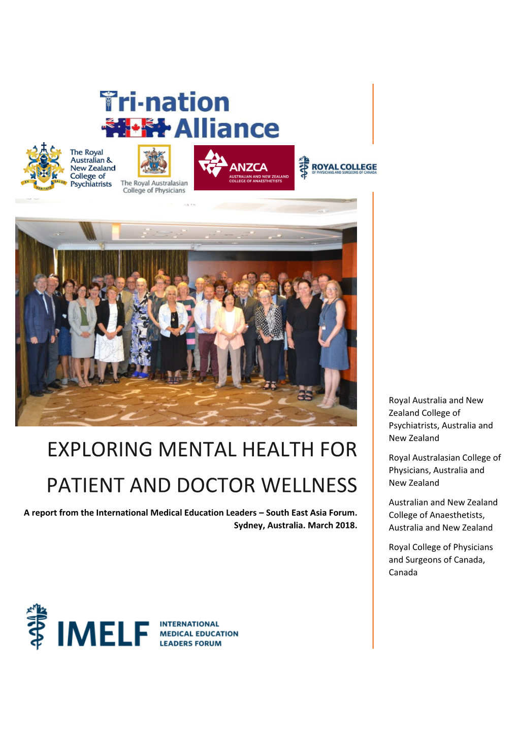 Exploring Mental Health for Patient and Doctor Wellness