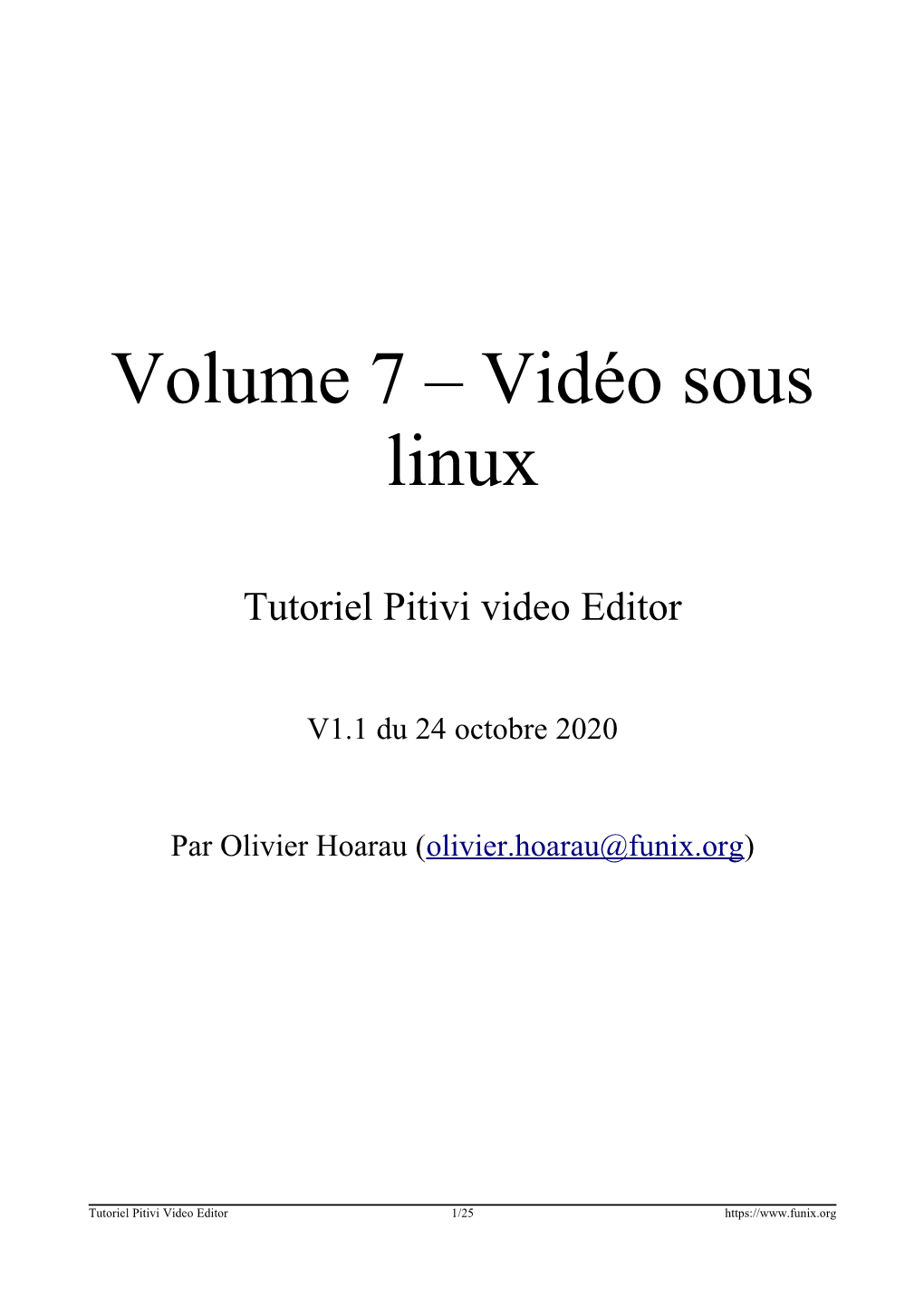 Vidéo Sous Linux