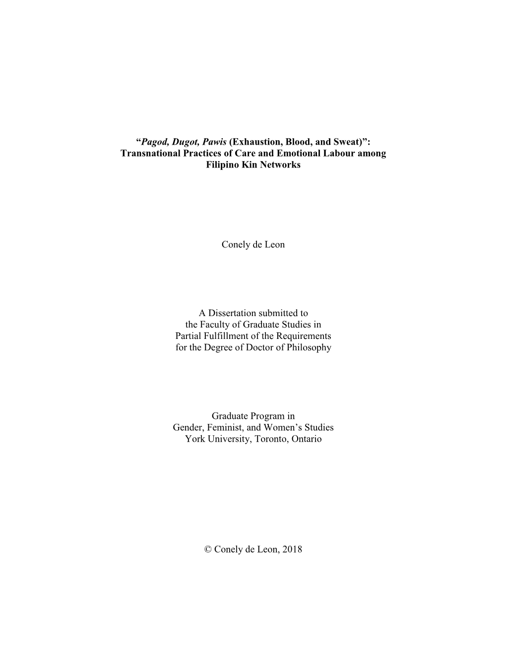 Transnational Practices of Care and Emotional Labour Among Filipino Kin Networks