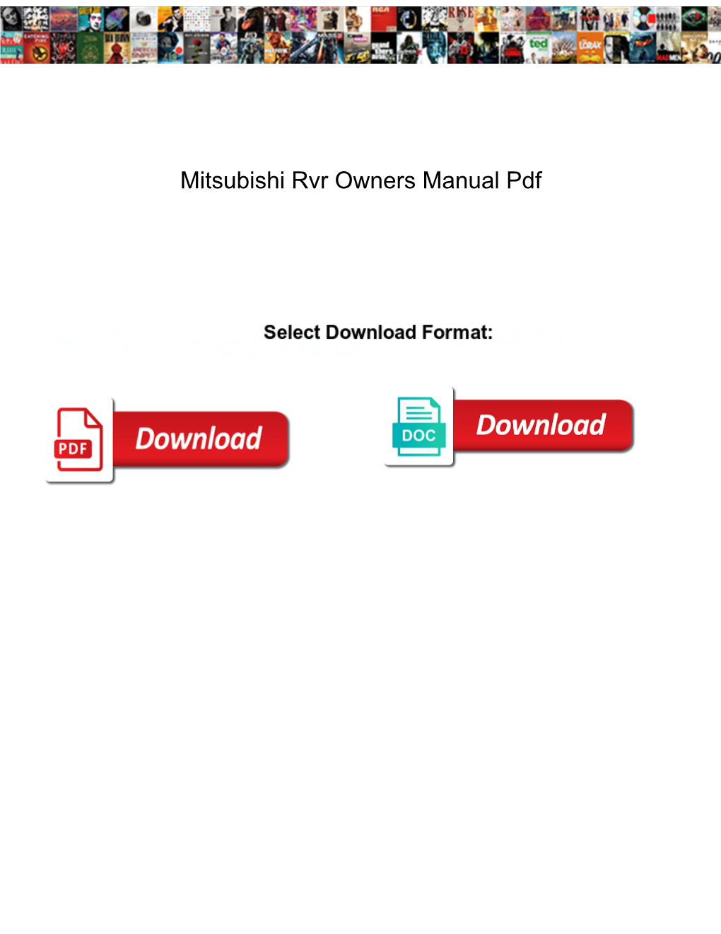 Mitsubishi Rvr Owners Manual Pdf