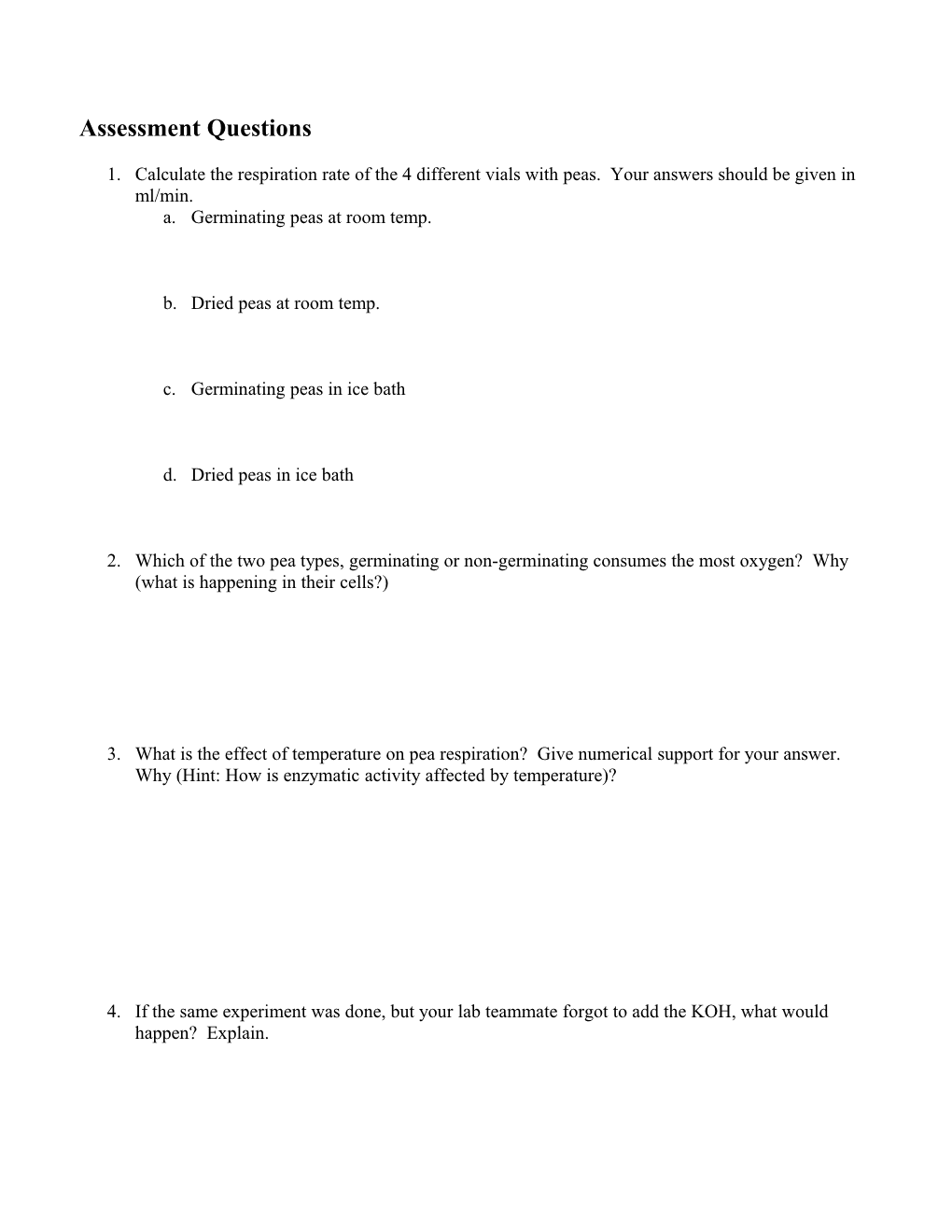 Assessment Questions s1