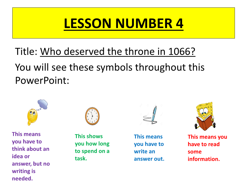 Lesson Number 4