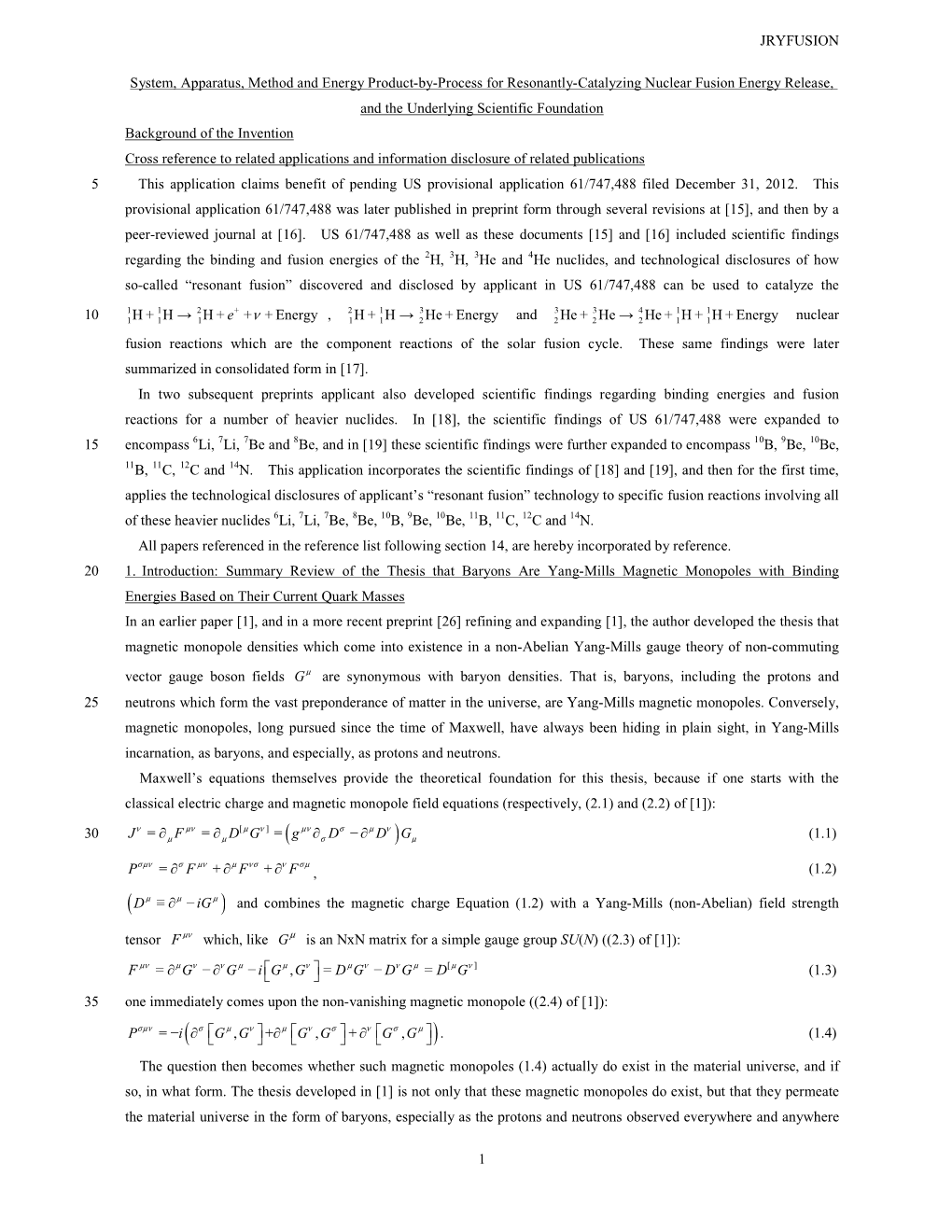 Resonant Fusion Patent Application with Drawings