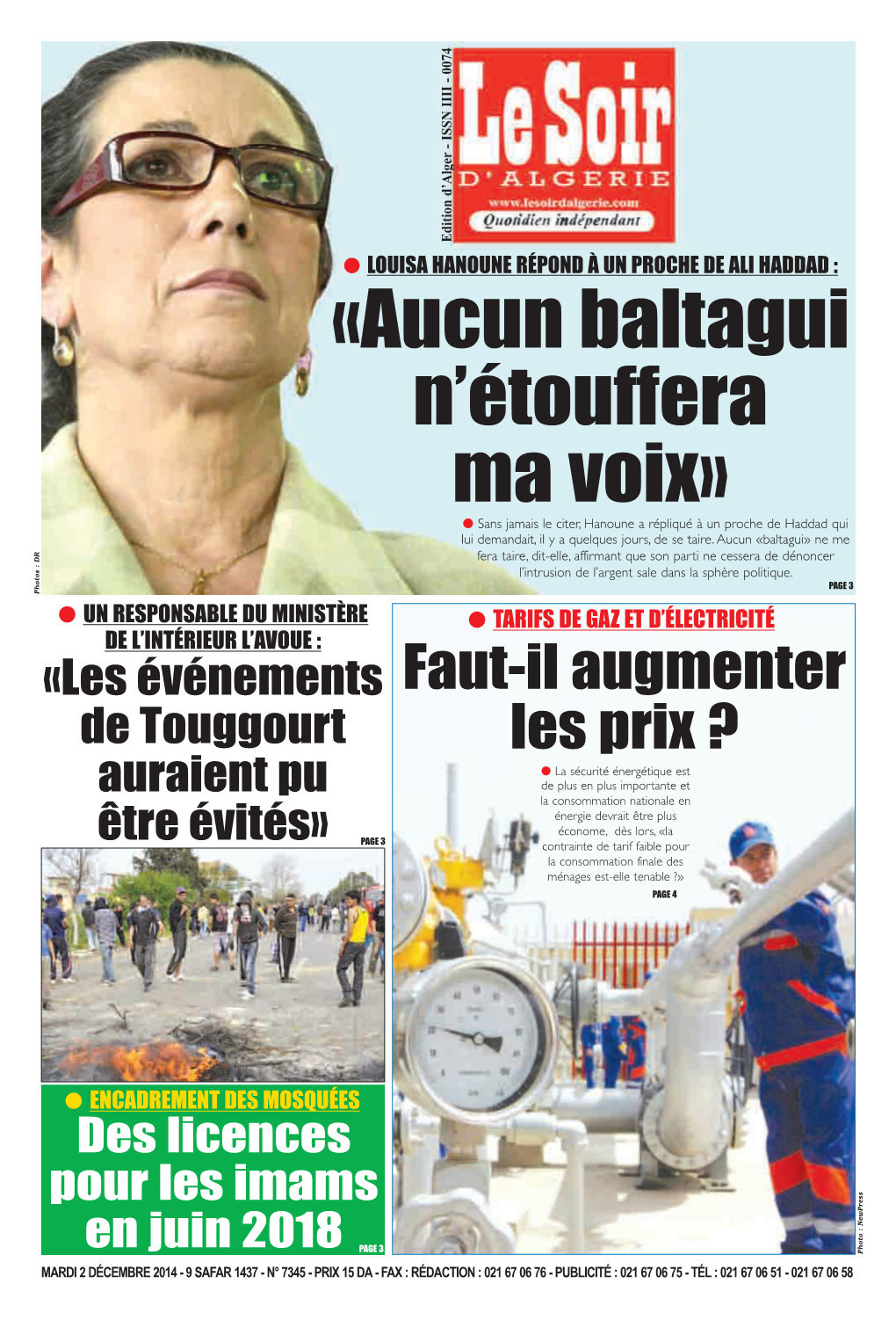 «Aucun Baltagui N'étouffera Ma Voix»