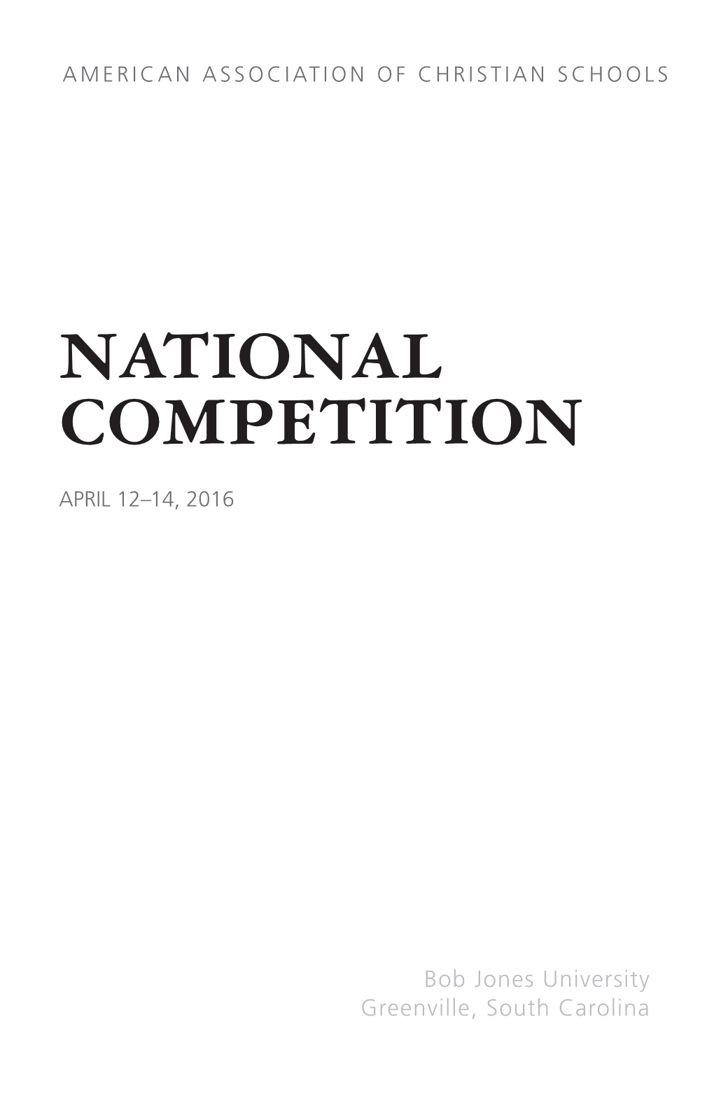 National Competition