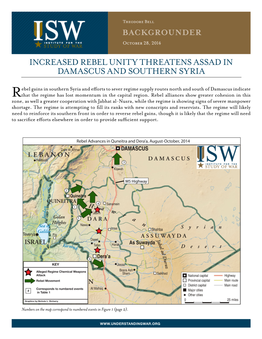 Increased Rebel Unity Threatens Assad in Damascus and Southern Syria