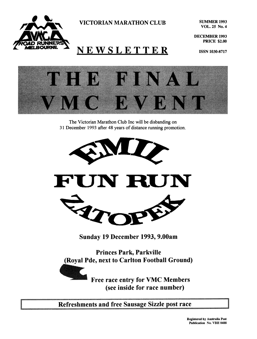 Victorian Marathon Club Newsletter