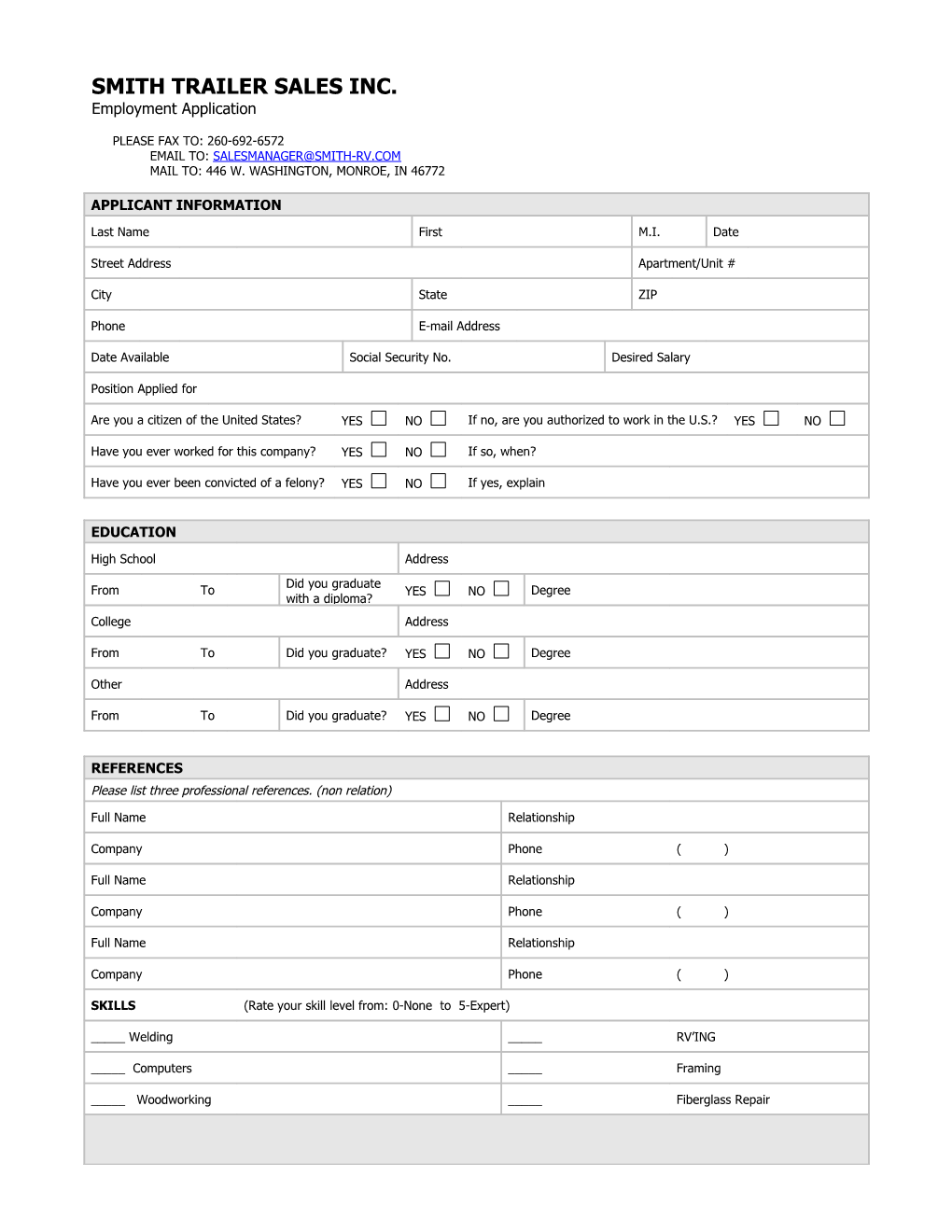 Smith Trailer Sales INC