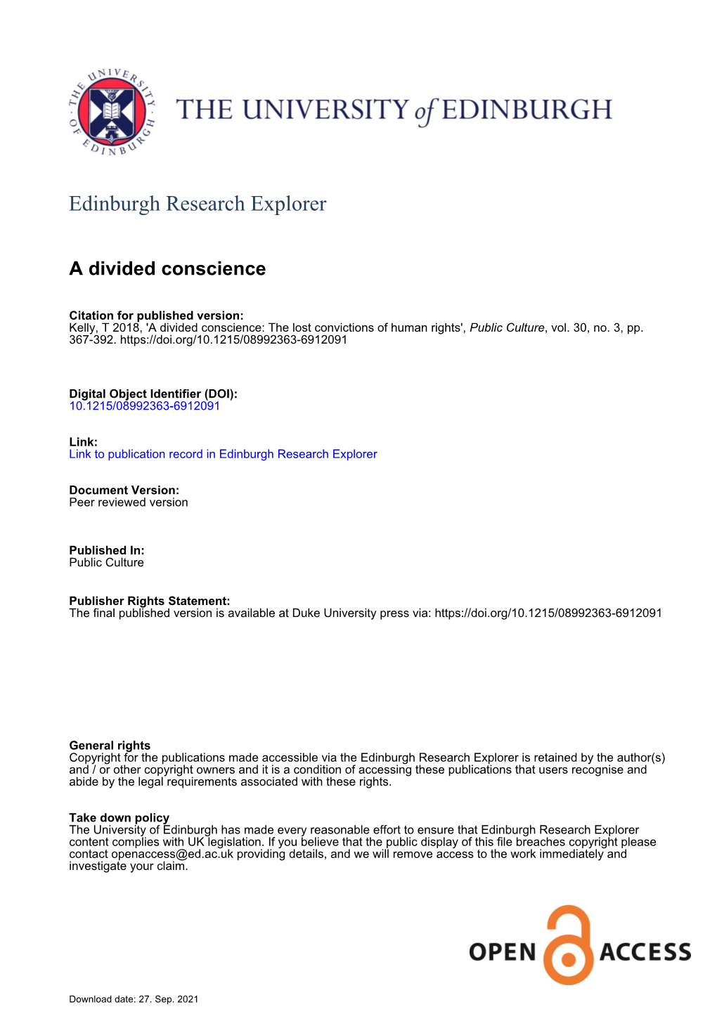 Edinburgh Research Explorer