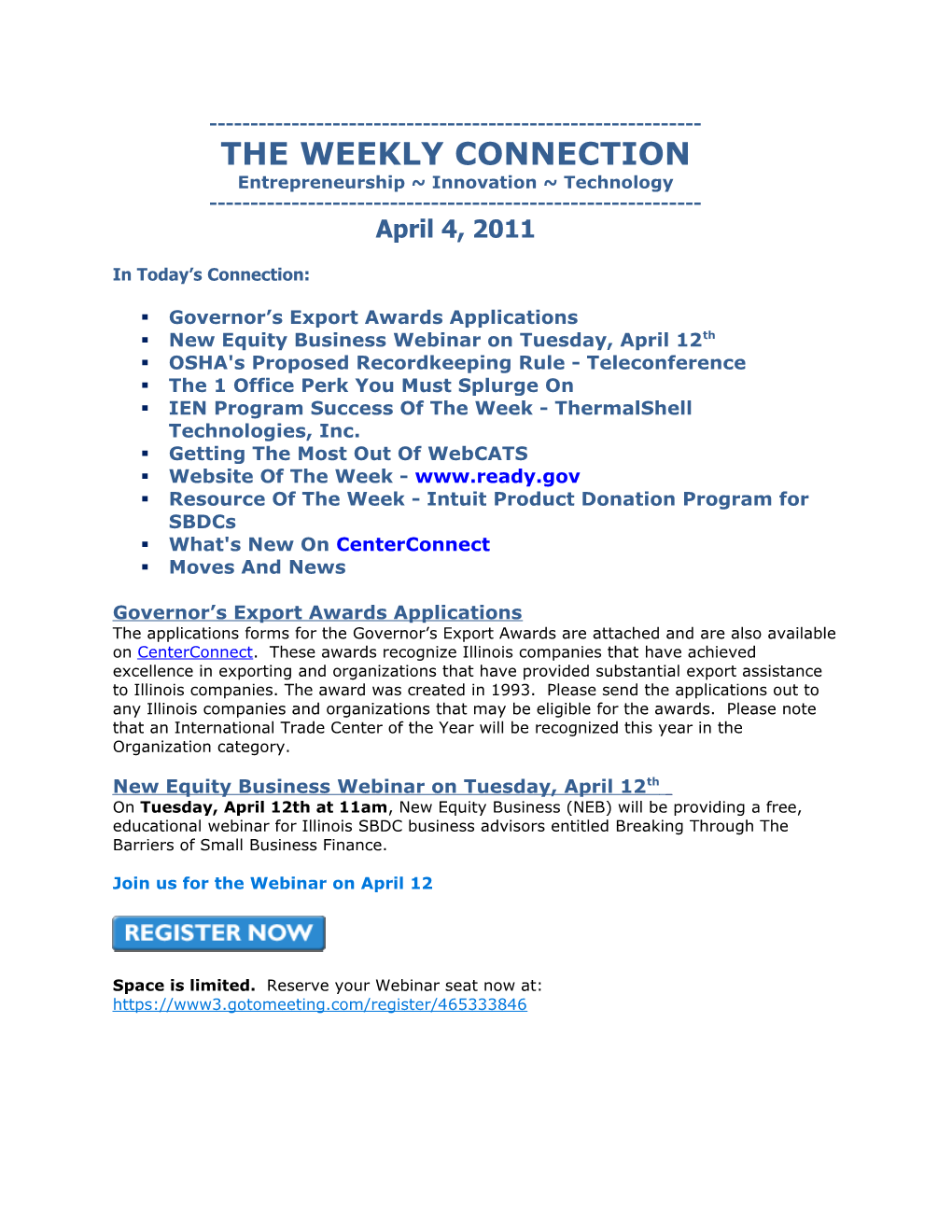 The Weekly Connection s6